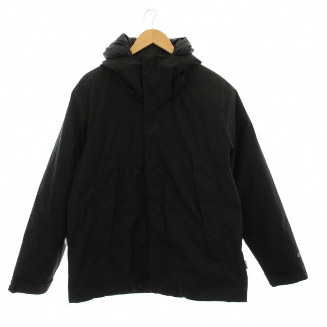 【中古】フェニックス PHENIX GORE-TEX ダウンジャケット フード付き ジップアップ アウター M 黒 POO-24065UR /YM