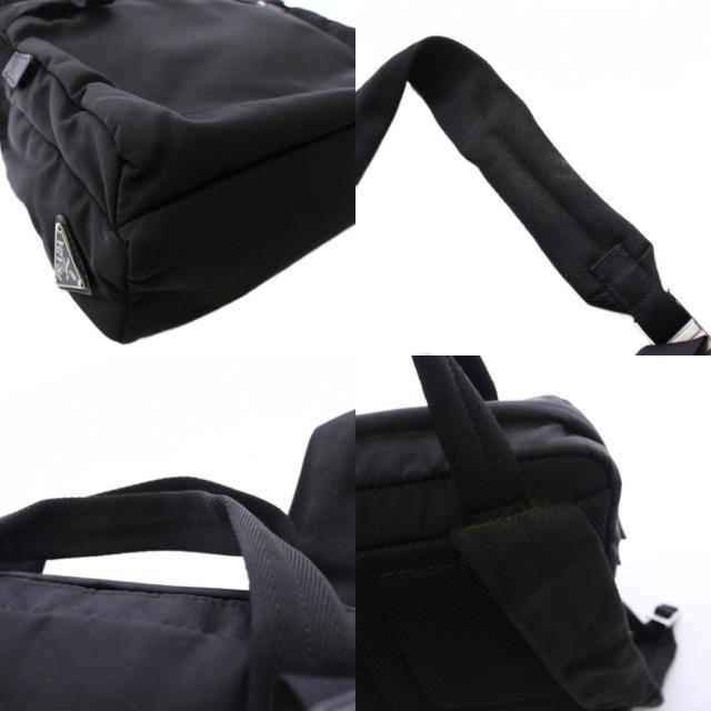 【中古】プラダ PRADA ナイロン リュック デイパック 三角プレート 黒 2VZ012 /AN ■OH レディース_8