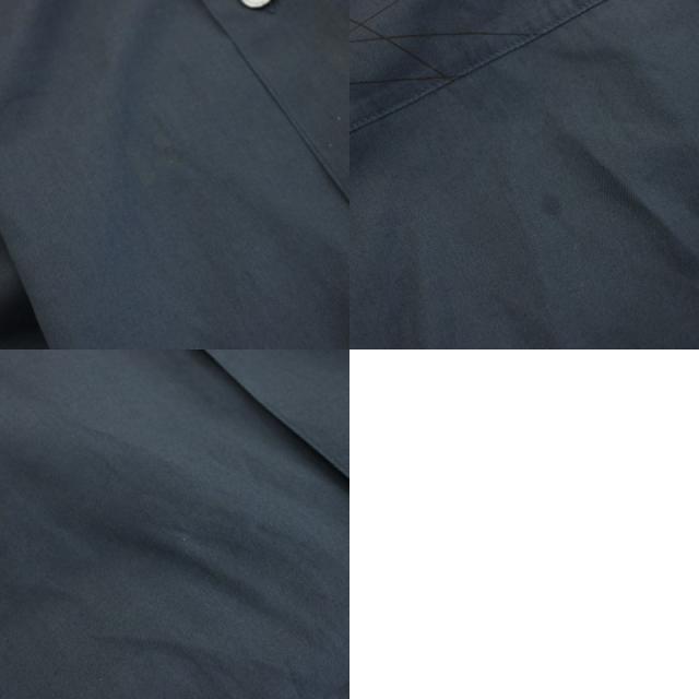 【中古】エルメス HERMES シャツ 長袖 総柄 17/43 紺 ネイビー /YT メンズ_8