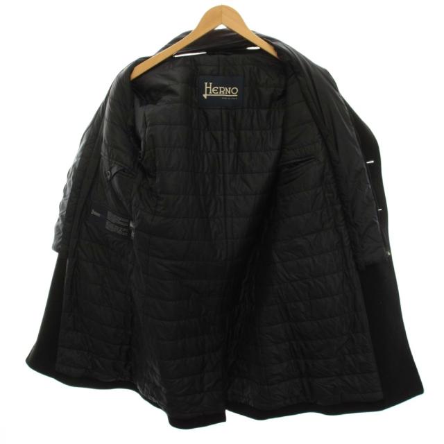 【中古】ヘルノ HERNO CAPPOTTO UOMO COAT チェスターコート 中綿 アウター 48 黒 CA0045U 39601 /YM メンズ_2
