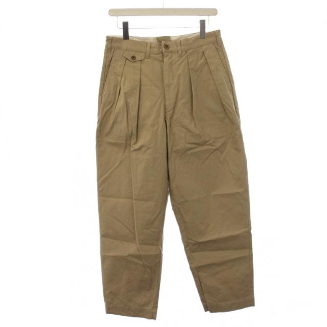 【中古】WAIPER.inc US ARMY FICTIONAL M-49 VENTILE チノパンツ ジップフライ 32S ベージュ WP1086 /BM メンズ