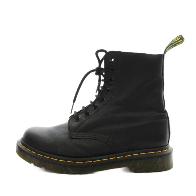 【中古】ドクターマーチン DR.MARTENS パスカル PASCAL 8ホールブーツ ショートブーツ レースアップ レザー UK6 黒_1