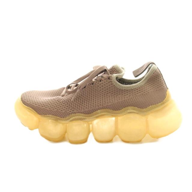 【中古】グラウンズ grounds JEWELRY ローカットスニーカー シューズ メッシュ US8 26.0?p 茶 ブラウン X3-TAN