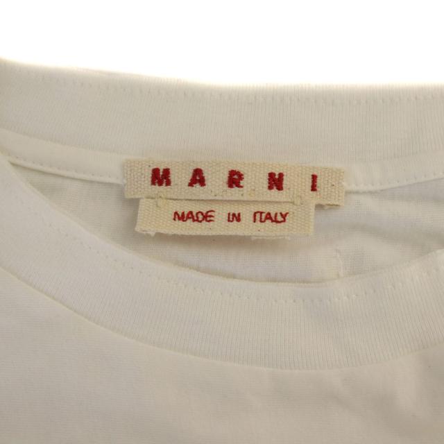 【中古】マルニ MARNI ワンピース ロング 七分袖 切替 ドット柄 36 アイボリー 白 /BM レディース_3