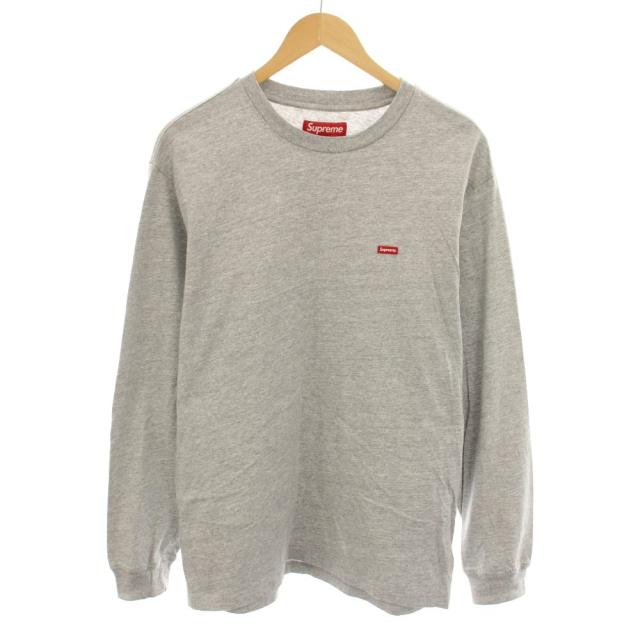 【中古】シュプリーム スモールボックスロングスリーブT ロンT Tシャツ カットソー クルーネック 長袖 S グレー