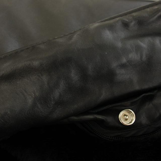 【中古】打つこと SCHOTT A-2レザーフライトジャケット アウター ラインドライブ 44 黒 黒いこと 184SM /YT メンズ