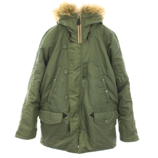 【中古】アヴィレックス AVIREX N-3B 飛翔上衣 ボンネット フェイクファー XL カーキ 6152175 メンズ
