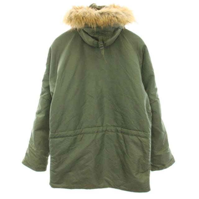 【中古】アヴィレックス AVIREX N-3B 飛翔上衣 ボンネット フェイクファー XL カーキ 6152175 メンズ