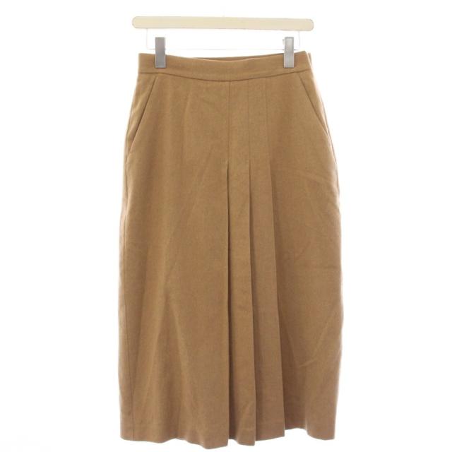 【中古】マックスマーラ MAX MARA スコート 駱駝 筋目 ミモレ丈 ロング IJ40 ベージュ 110605136 レディース