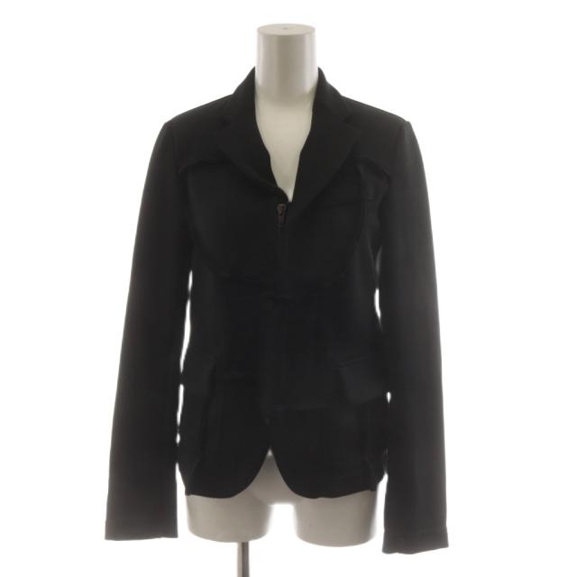 【中古】コムデギャルソン COMME des GARCONS AD2006 テーラードジャケット ジップアップ S 黒 ブラック GS-J071
