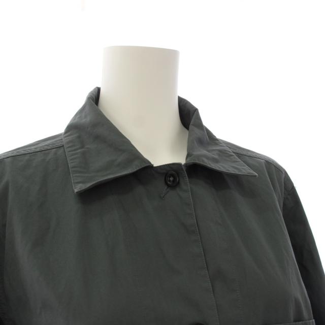 【中古】マーガレットハウエル 24AW ドライコットンポプリン ワンピース ロング 長袖 1 緑 595-5158501 レディース_4