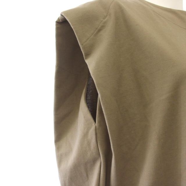 【中古】山歩き HYKE 衣装 ノースリーブ ロング サイドジップ カーキ 201-22026 /TK レディース