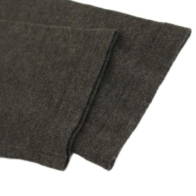 【中古】クミキョク 短い出し物 25AW ヘアリーコンビ 衣装 編み物 太陽面爆発 ロング マキシ 長袖 ティアード 3 薄墨色 黒