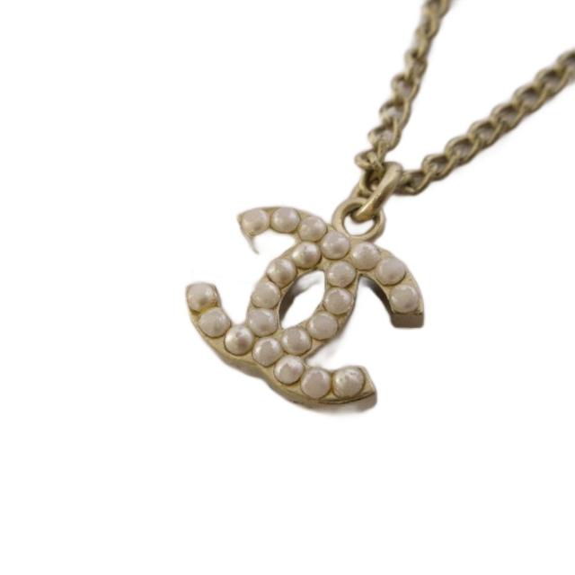 【中古】シャネル CHANEL ネックレス ペンダント ココマーク パール シルバー /BM ■OH レディース