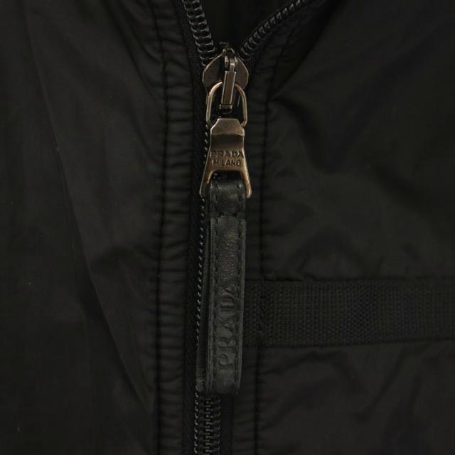 中古】プラダ PRADA 2007年製 ナイロン 中綿ベスト ジレ ジップアップ