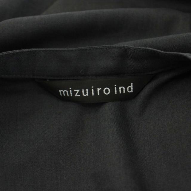【中古】ミズイロインド mizuiro ind プルオーバー衣装 太陽面爆発 ロング マキシ 長袖 ダンス楽隊色合い 薄墨色
