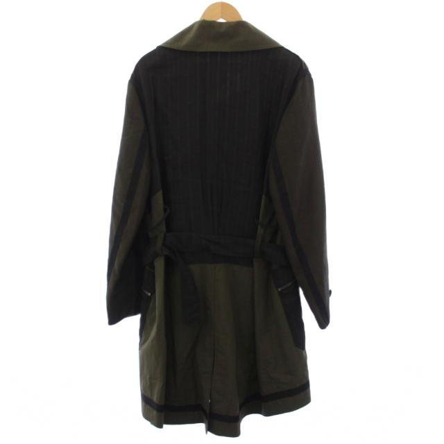 【中古】エトロ ETRO ミリタリーコート ロング スプリングコート 春アウター XL カーキ 191-1S185-1083 /TK メンズ_1
