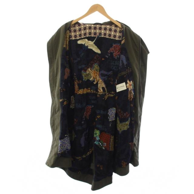 【中古】エトロ ETRO ミリタリーコート ロング スプリングコート 春アウター XL カーキ 191-1S185-1083 /TK メンズ_2
