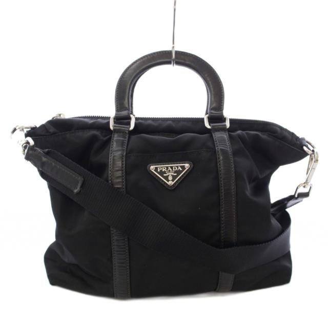 【中古】プラダ PRADA ハンドバッグ ショルダーバッグ 2WAY 黒 ブラック /TK ■OH レディース