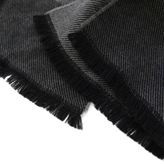 【中古】グッチ GUCCI GG柄 マフラー ストール ウール 黒 ブラック /TK ■OH レディース_3