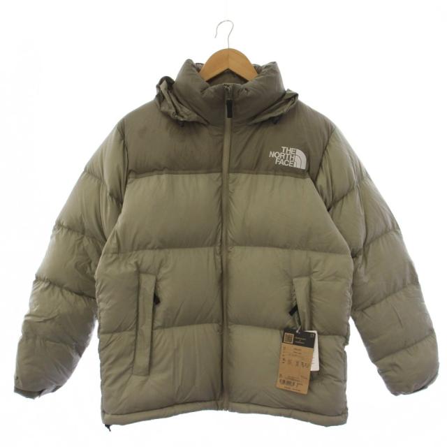 【中古】ザノースフェイス THE NORTH FACE Nuptse Jacket ダウンジャケット ジップアップ M カーキ メンズ