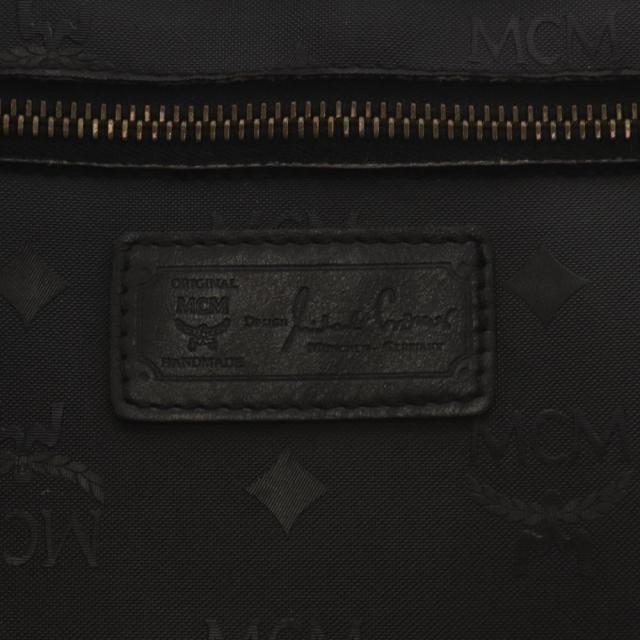 【中古】エムシーエム MCM トートバッグ ショルダーバッグ ロゴ PVC 黒 ブラック /AN37 レディース_2