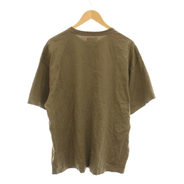【中古】ダブルタップス WTAPS 25SS Tシャツ カットソー 4 カーキ 半袖 ラウンドネック ポケット付き_1