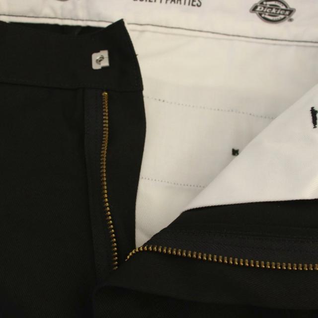 【中古】Dickies × ワコマリア PLEATED TROUSERS ワイドトラウザーズ パンツ ジップフライ S 黒 メンズ_3