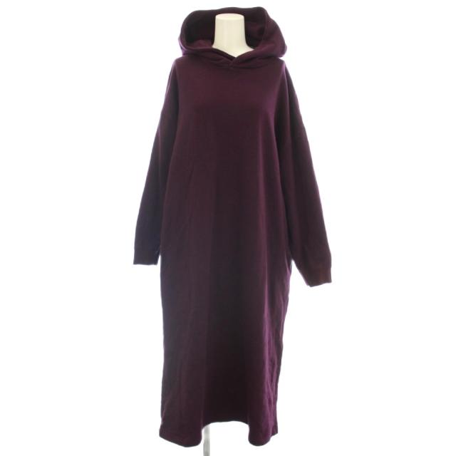 【中古】ズッカ zucca 流汗 衣装 パーカー ロング 長袖 M 紫 パープル ZU13JH142 /☆G レディース