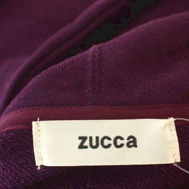 【中古】ズッカ zucca 流汗 衣装 パーカー ロング 長袖 M 紫 パープル ZU13JH142 /☆G レディース
