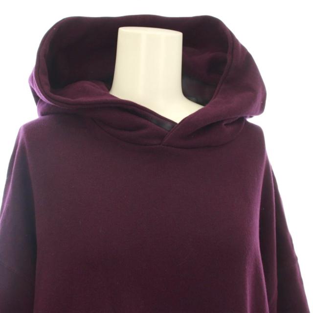 【中古】ズッカ zucca 流汗 衣装 パーカー ロング 長袖 M 紫 パープル ZU13JH142 /☆G レディース