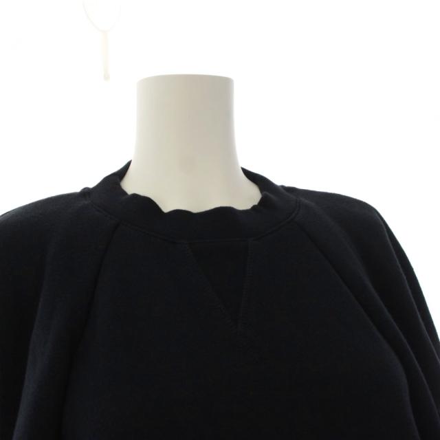 【中古】ロエベ LOEWE ポンチョ ケープ スウェット カシミヤ混 アナグラム S 紺 S359Y27X66 /KH レディース_3