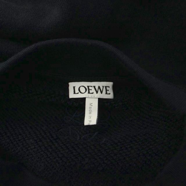 【中古】ロエベ LOEWE ポンチョ ケープ スウェット カシミヤ混 アナグラム S 紺 S359Y27X66 /KH レディース_5