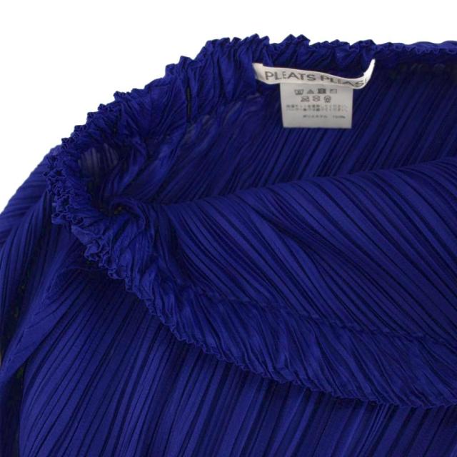 【中古】プリーツプリーズ PLEATS PLEASE イッセイミヤケ プリーツスカート ロング 1 ブルー PP83-JG582 /YM_2