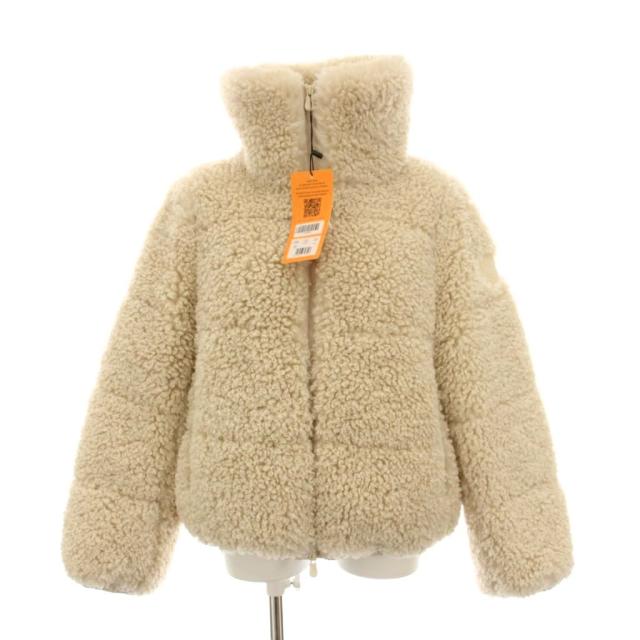 【中古】未使用品 セーブザダック 中綿ボアブルゾン ジャケット ジップアップ アウター 0 XS アイボリー ベージュ