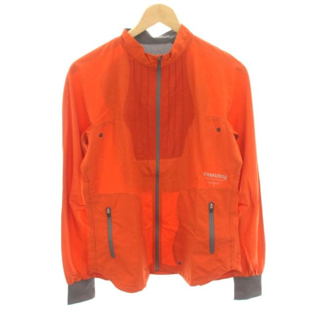 【中古】ナイキ NIKE × GYAKUSOU ナイロン上衣 ジップアップ 透け透け M オレンジ色 HO120309A44 /HN レディース