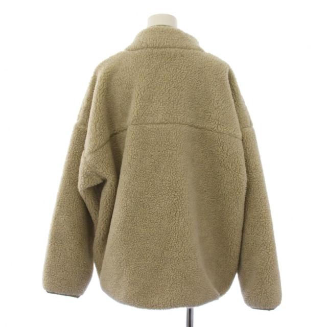【中古】ドゥーズィエムクラス DEUXIEME CLASSE 20AW ボアブルゾン ジャケット ジップアップ F ベージュ レディース_2