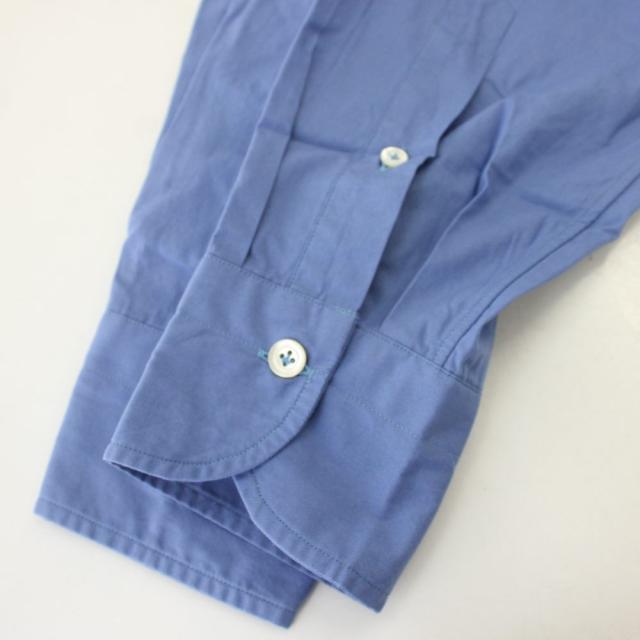 【中古】未使用品 ジャンネット GIANNETTO ワイシャツ シャツ スリムフィット 長袖 L 青 ブルー 6G10230B81_6