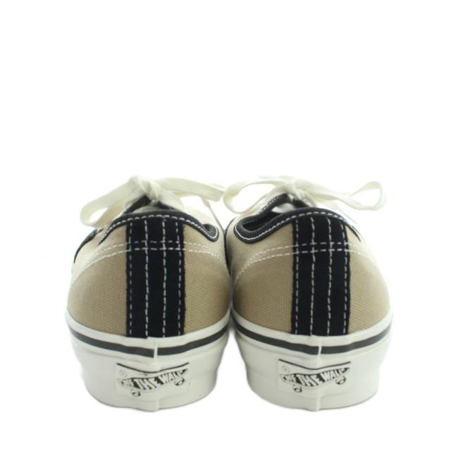 【中古】未使用品 バンズ VANS LX AUTHENTIC 44 スニーカー ローカット スエード キャンバス 切替 25.5cm 黒_2