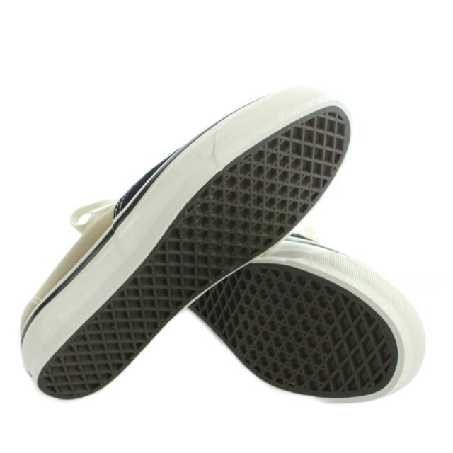 【中古】未使用品 バンズ VANS LX AUTHENTIC 44 スニーカー ローカット スエード キャンバス 切替 25.5cm 黒_3