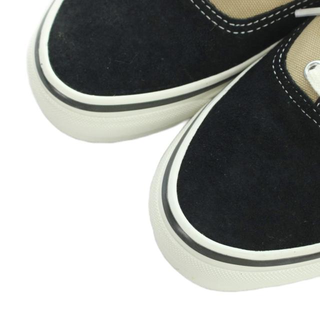 【中古】未使用品 バンズ VANS LX AUTHENTIC 44 スニーカー ローカット スエード キャンバス 切替 25.5cm 黒_4