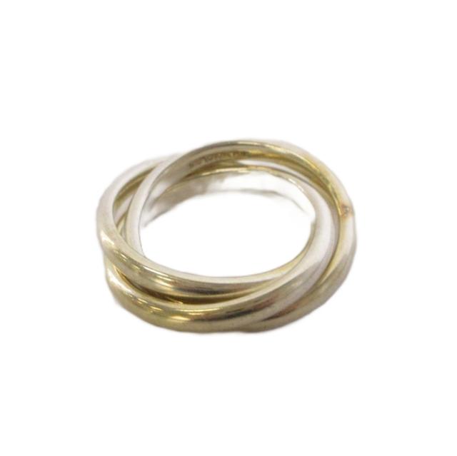 【中古】ティファニー TIFFANY &amp; CO. トリニティリング 指輪 3連 SV925 10号 シルバー /BM レディース