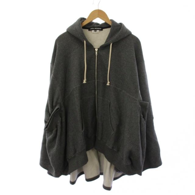 【中古】JUNYA WATANABE COMME des GAR?ONS 23AW ジップアップパーカー M グレー レディース