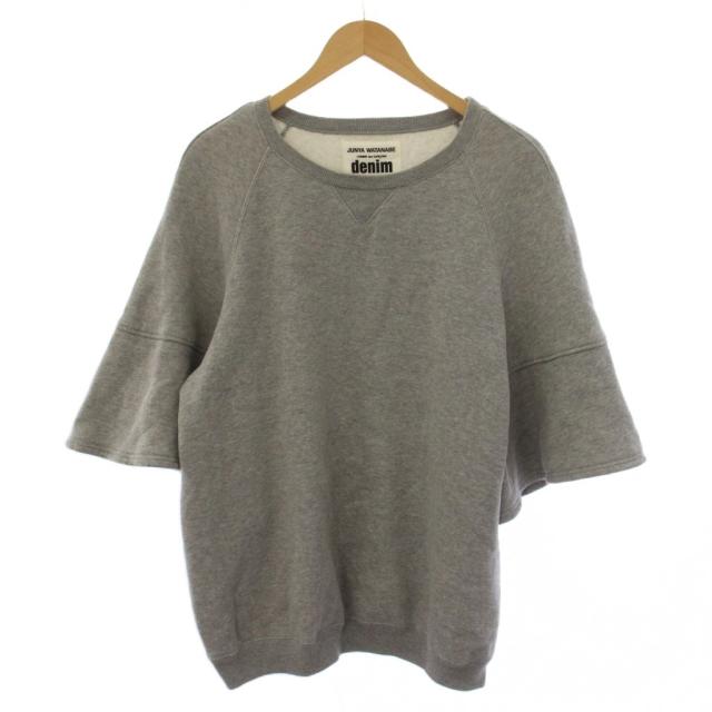 【中古】JUNYA WATANABE COMME des GAR?ONS Denim スウェット 五分袖 S グレー レディース