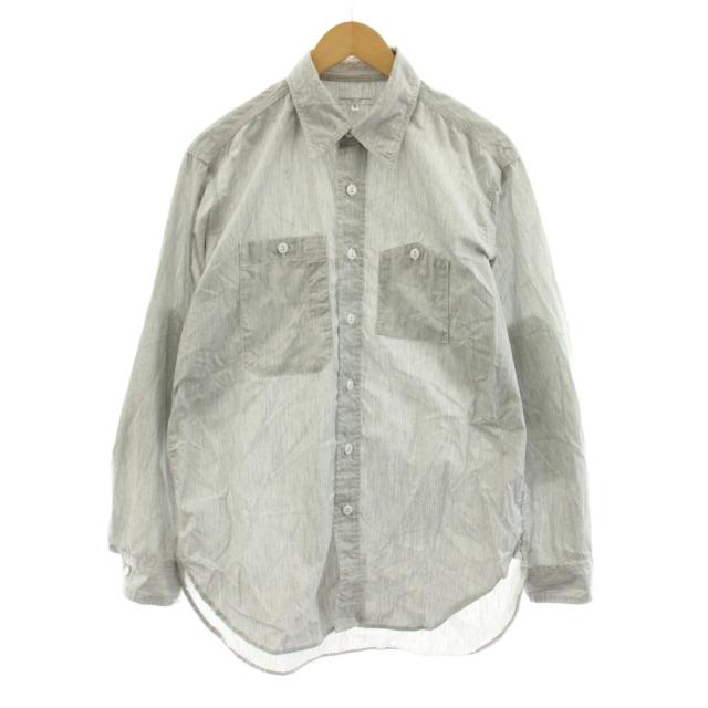 【中古】エンジニアードガーメンツ Engineered Garments ワークシャツ カジュアルシャツ 長袖 S グレー /KU メンズ