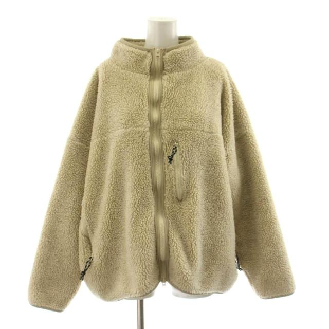 【中古】ドゥーズィエムクラス 21AW ボアブルゾン ジップアップ ショート丈 ベージュ 21010500704030