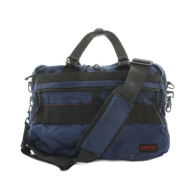 【中古】ブリーフィング BRIEFING 商行為御徒面子 ブリーフ御徒面子 ショルダーバッグ 2way ナイロン 紺 黒 メンズ