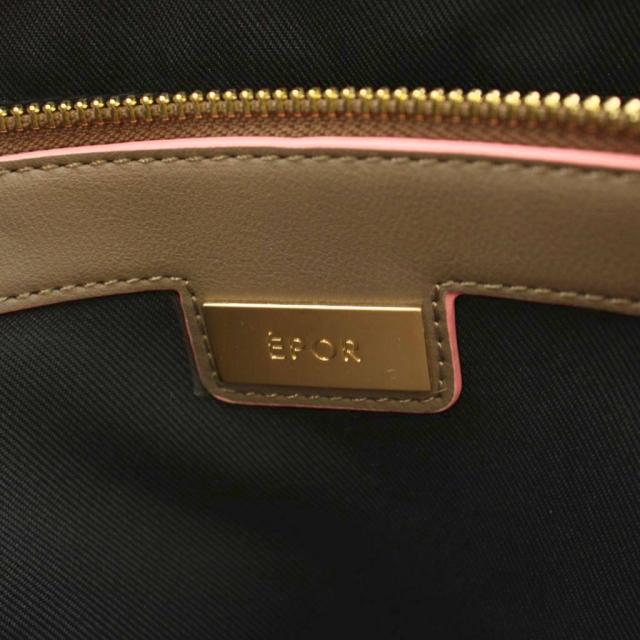【中古】未使用品 ロペ EPOR Y BAG Medium+ ショルダーバッグ トートバッグ フェイクレザー 茶 ピンク GGX83350_5