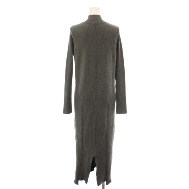 【中古】アンスリード Iラインニットワンピース ロング ハイネック 長袖 36 薄墨色 522560300101-01 レディース