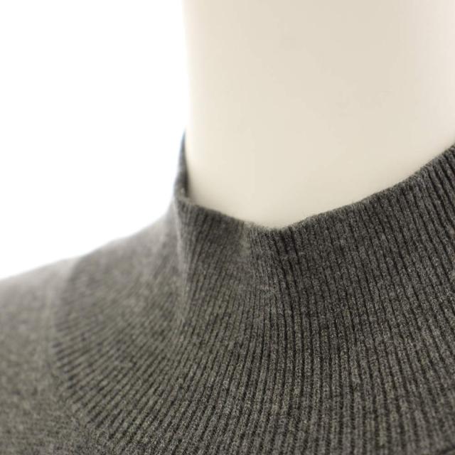 【中古】アンスリード Iラインニットワンピース ロング ハイネック 長袖 36 薄墨色 522560300101-01 レディース